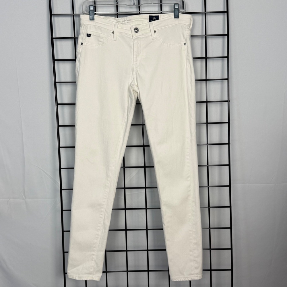 AG Adriano Goldschmied The Legging Ankle Women 28R White Super Skinny Jeans